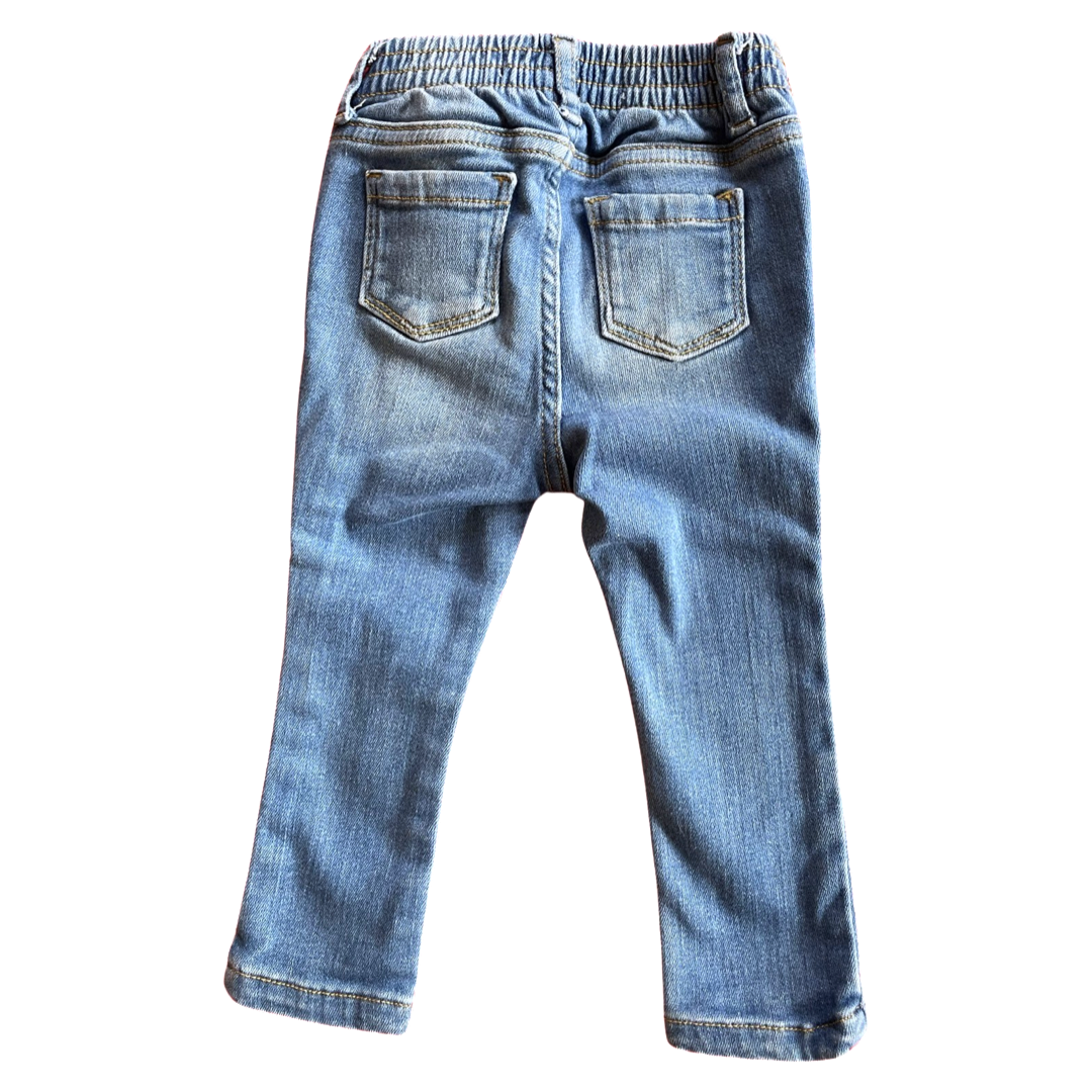 Old Navy Light Wash Ballerina Jeans - 18-24 mo.