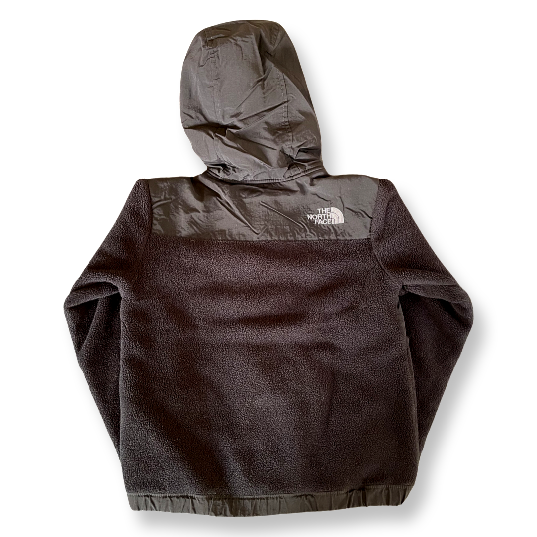 The North Face Black Fleece Hooded Jacket - 6 youth