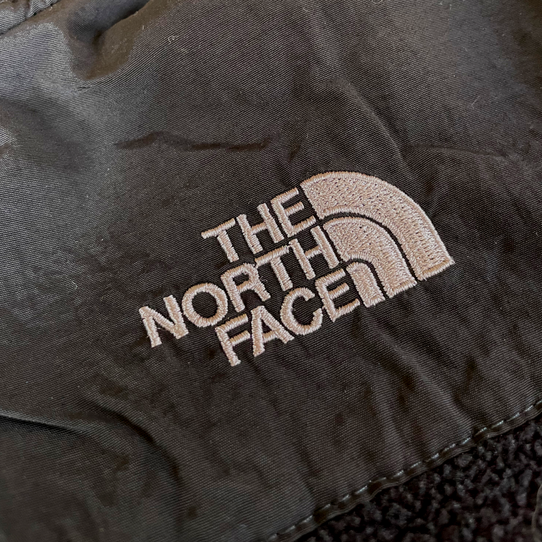The North Face Black Fleece Hooded Jacket - 6 youth