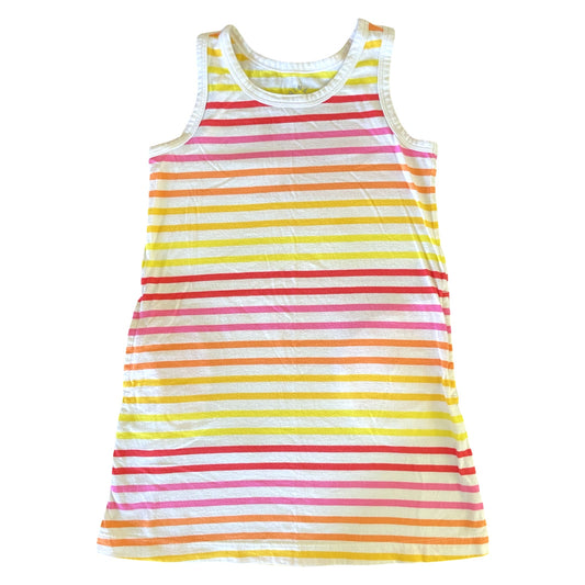 Primary Citrus Stripe Tank Dress - 4T-5T