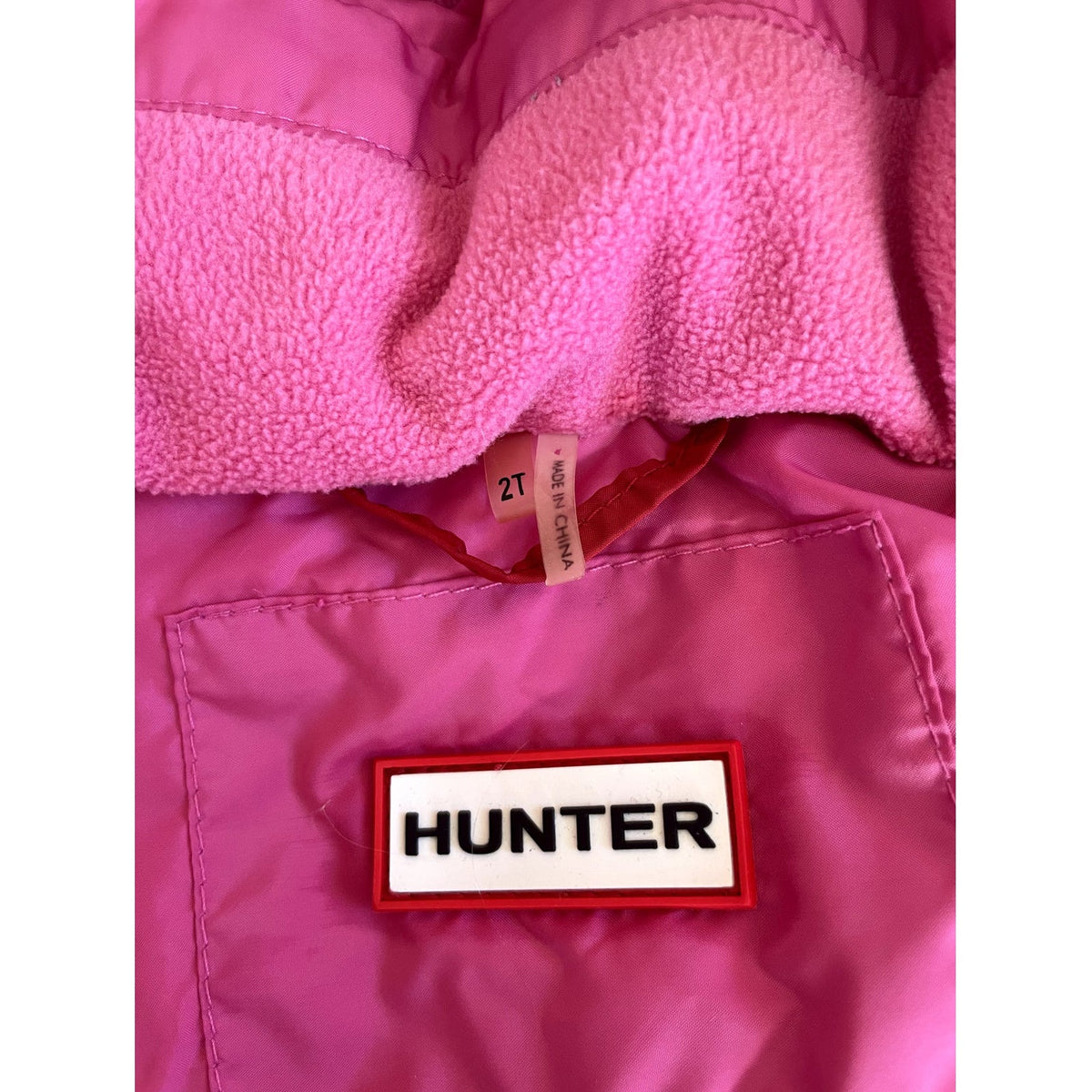 Hunter Pink Down Winter Jacket - 2T