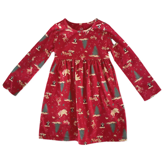Wonder Nation Winter Animals Dress - 5 youth