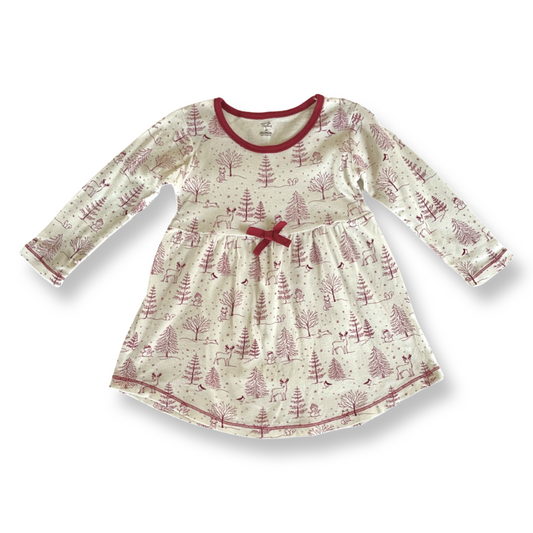 Touched By Nature Organic Winter Scene Dress - 3T