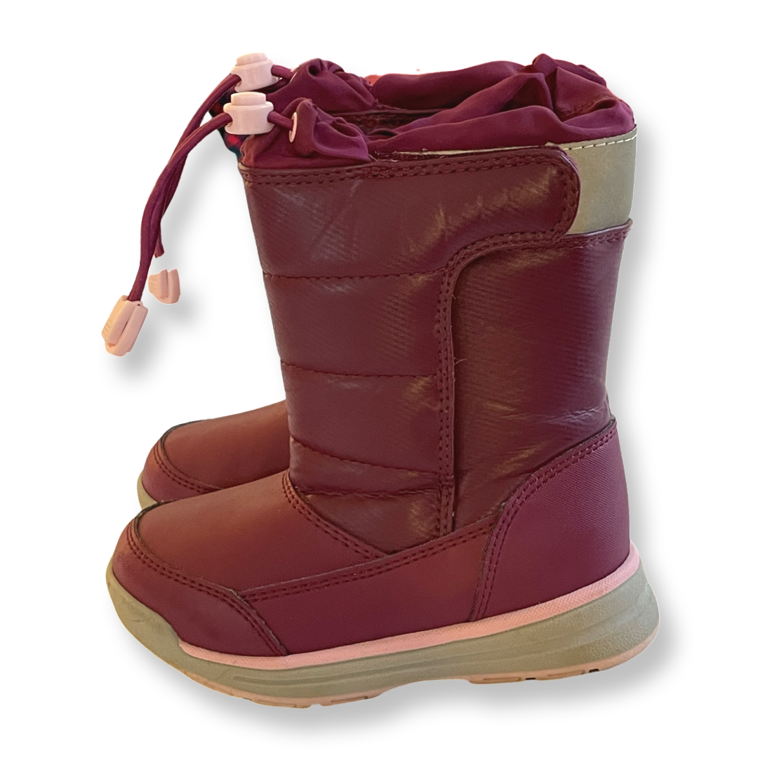 Lands' End Maroon Winter Boots - Toddler 9M