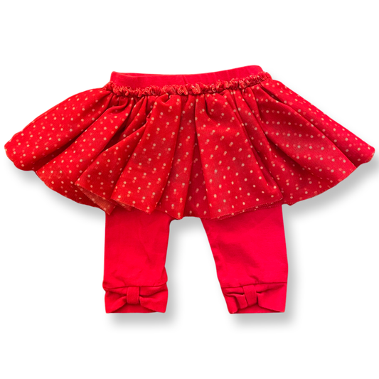 Disney Store Red Tulle Skirt Leggings - 0-3 mo.