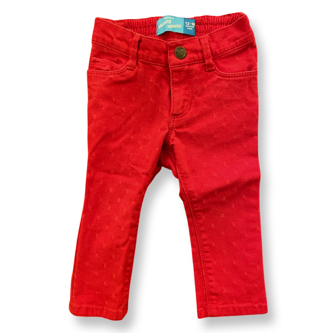 Old Navy Red Skinny Jeans - 12-18 mo.