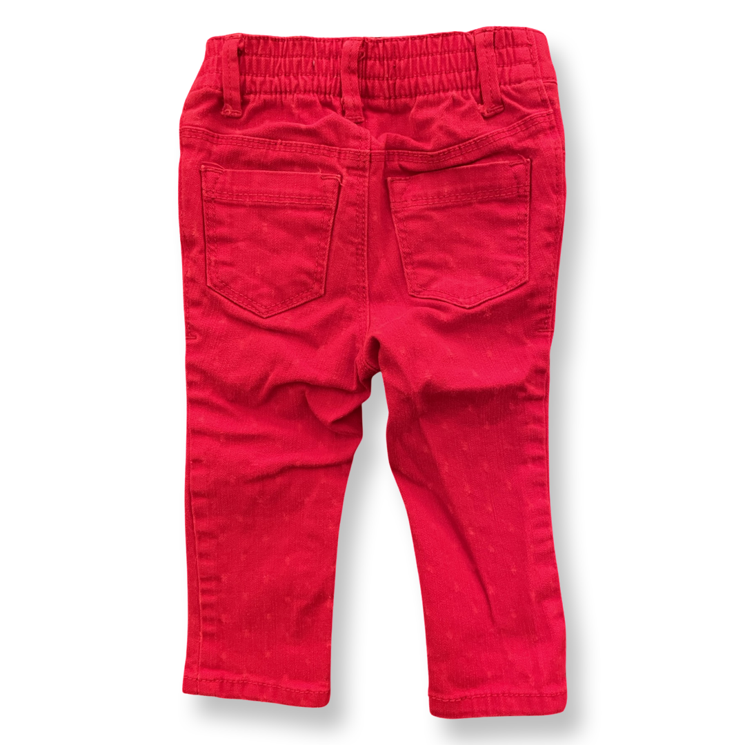 Old Navy Red Skinny Jeans - 12-18 mo.