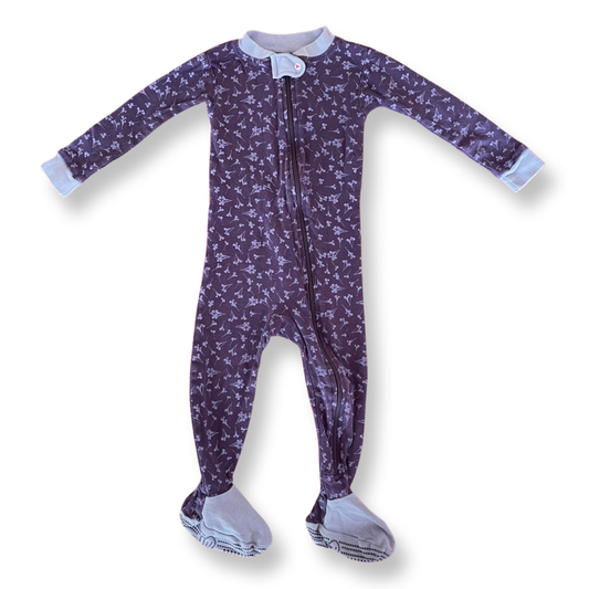 Burt's Bees Baby Organic Purple Footie Pajamas - 12 mo.