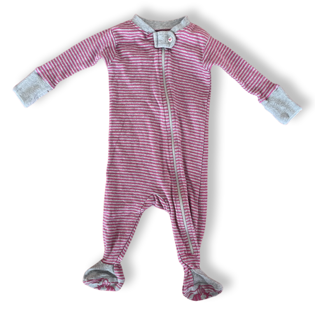 Burt's Bees Baby Organic Striped Footie Pajamas - 0-3 mo.