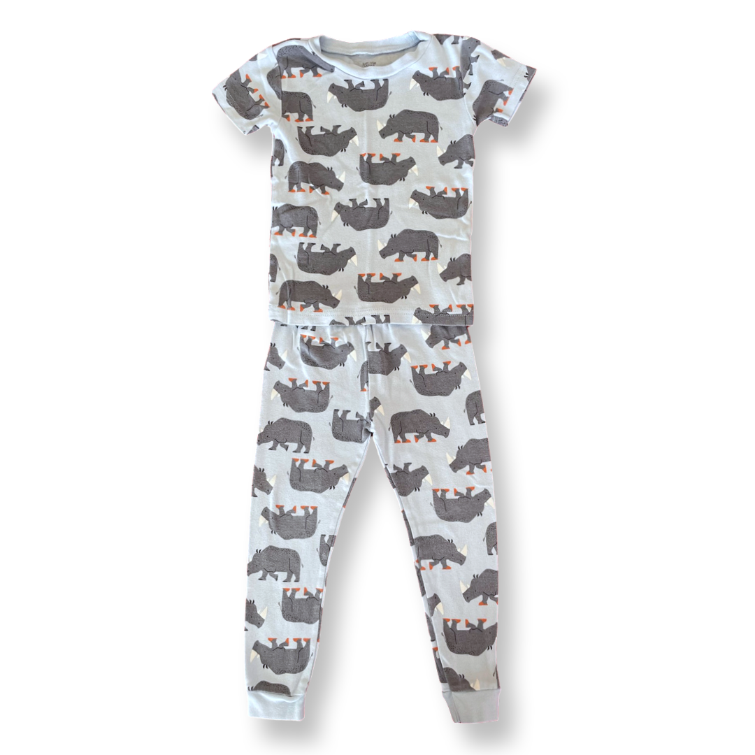 Carter's Just One You Short-Sleeved Rhino Pajamas - 3T