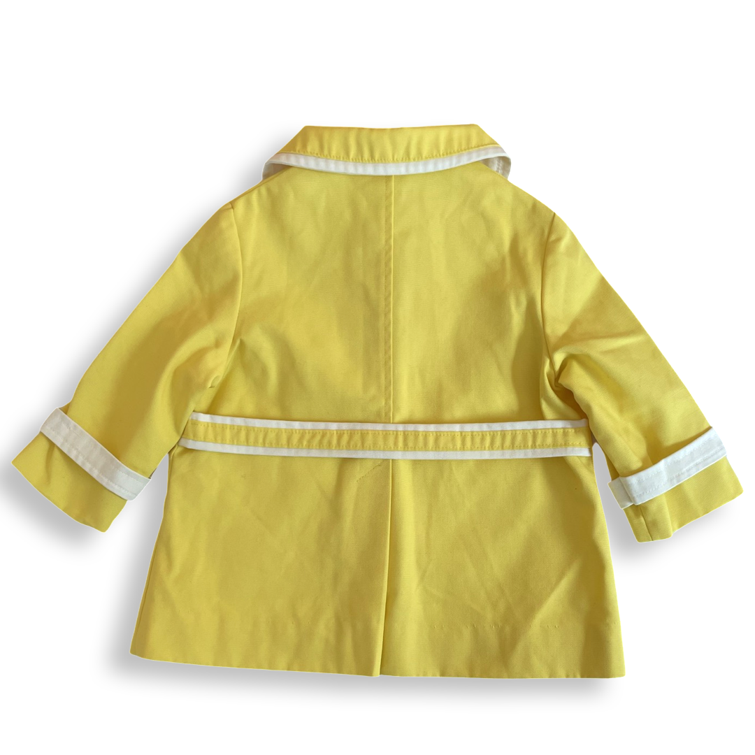 Vintage Yellow A-Line Jacket - 3T