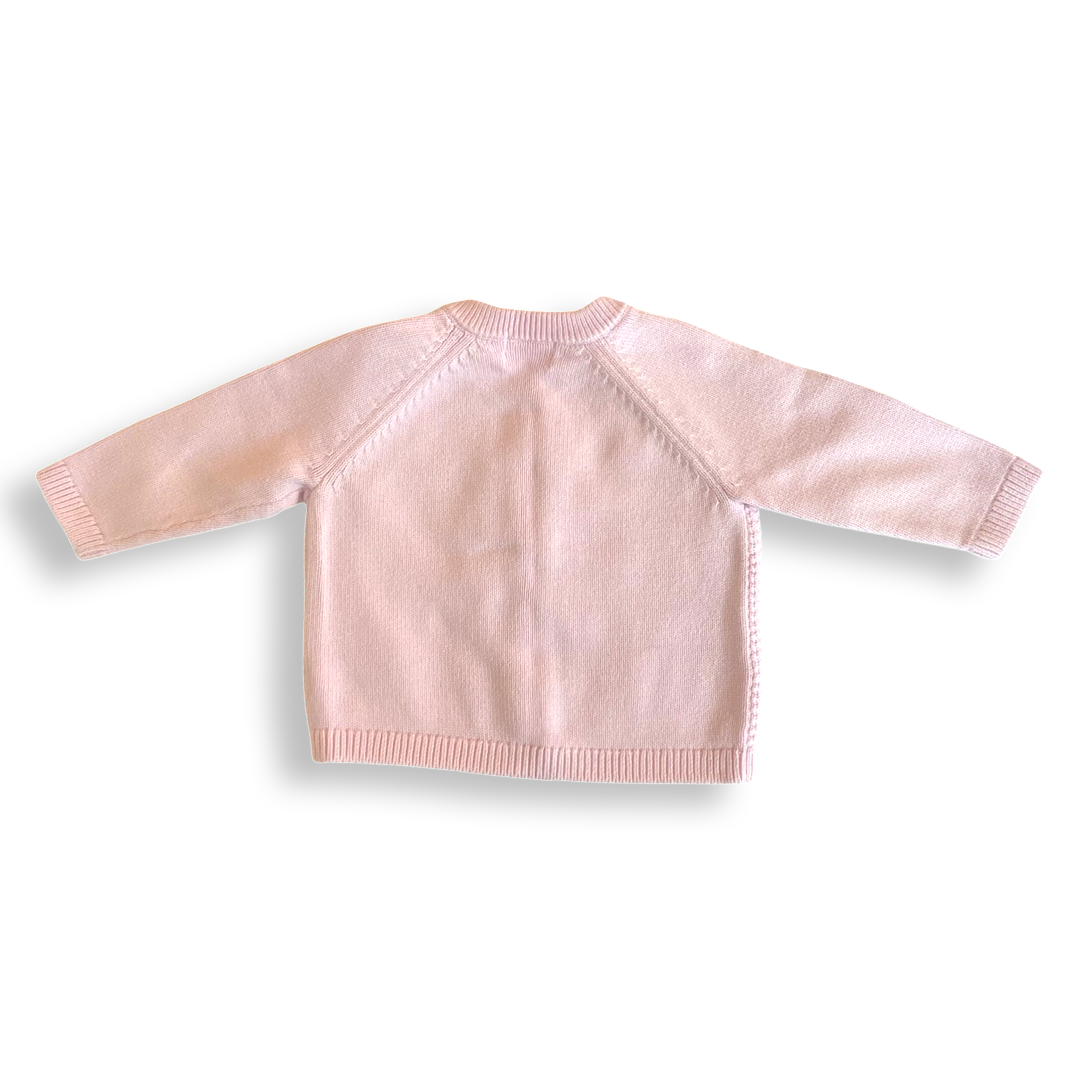 Cloud Island Pink Cardigan Sweater - 6-9 mo.
