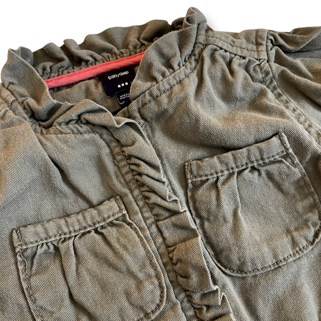 babyGap Ruffled Cotton Jacket - 3T