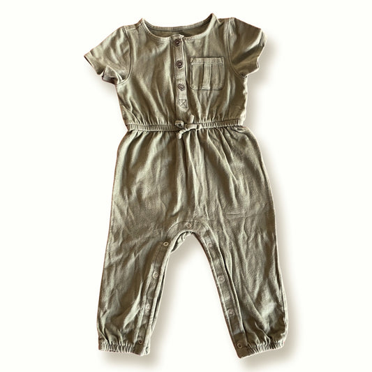 Old Navy Olive Green Jumpsuit - 18-24 mo.