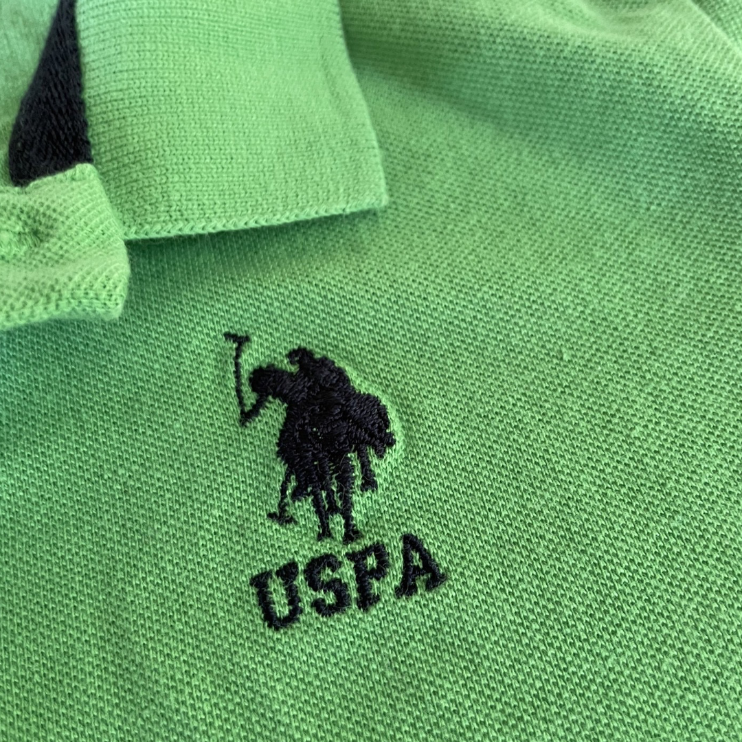 U.S. Polo Assn. Green Polo Tee - 9-10 youth