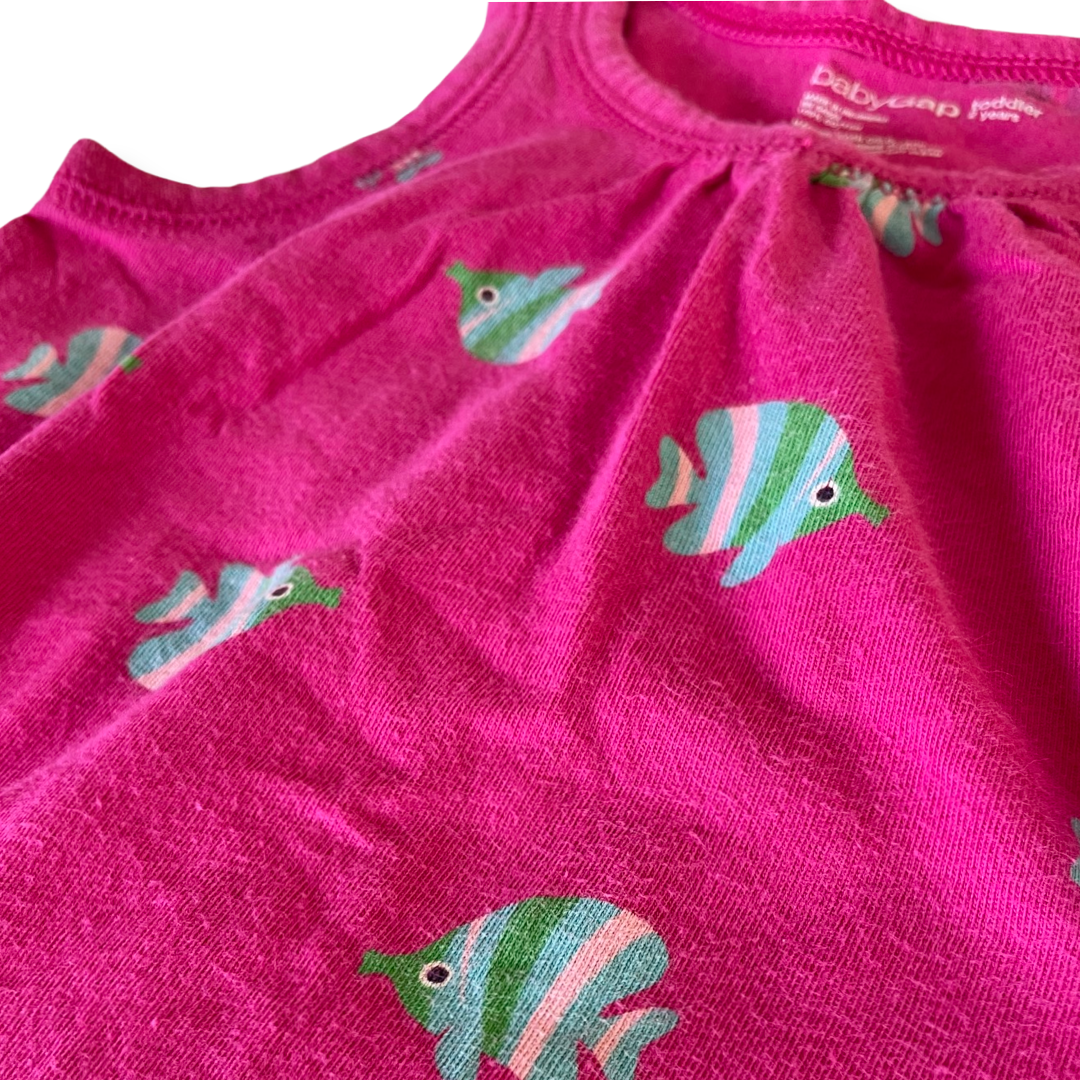 babyGap Fish Print Sleeveless Shirt - 2T