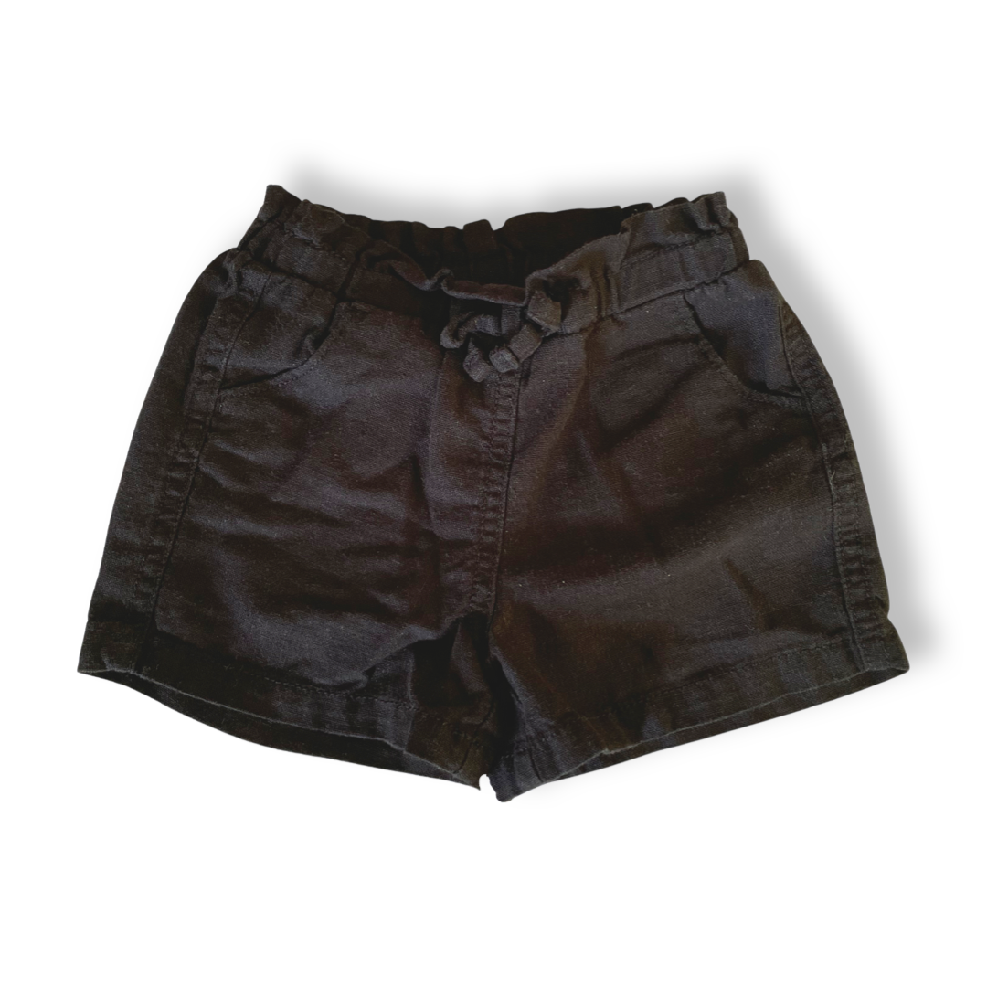 Old Navy Linen Blend Shorts, Black - 2T