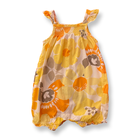 Carter's Yellow Floral Romper - 9 mo.