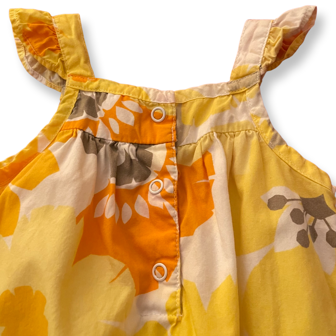 Carter's Yellow Floral Romper - 9 mo.