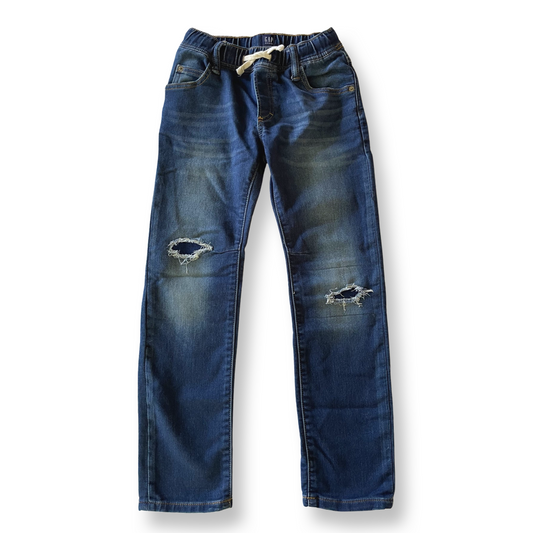 Gap Kids Stretch Slim Distressed Jeans - 8-9 youth