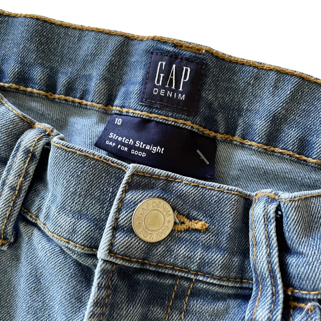 Gap Kids Stretch Straight Jeans - 10 youth