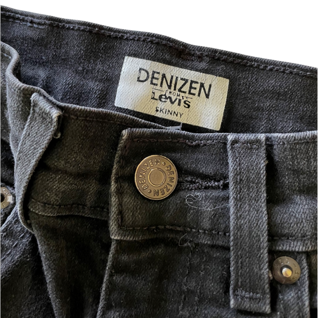 Levi's Denizen Black Skinny Jeans - 12 youth