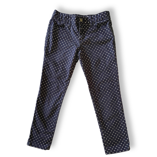 Gap Kids Navy Polka Dot Super Skinny Jeans - 8 youth