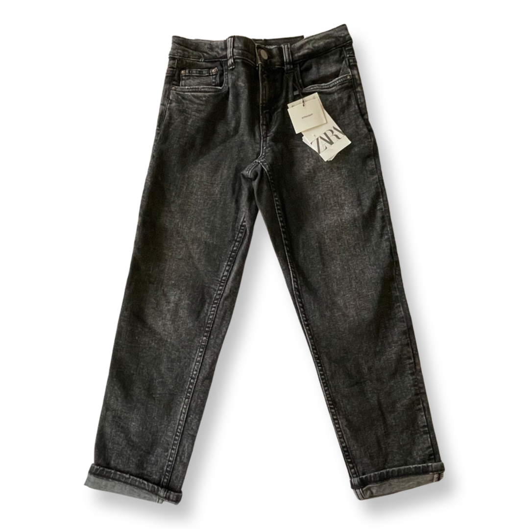 Zara Kids Black Straight Fit Jeans - 10 youth