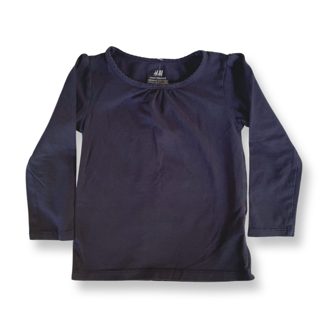H&M Organic Cotton Navy Shirt - 1.5-2T