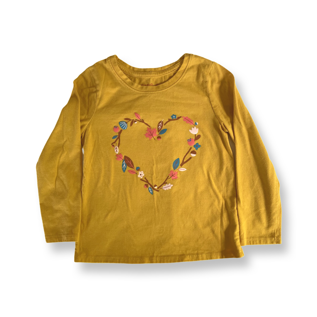 Cat & Jack Autumn Heart Shirt - 5 youth