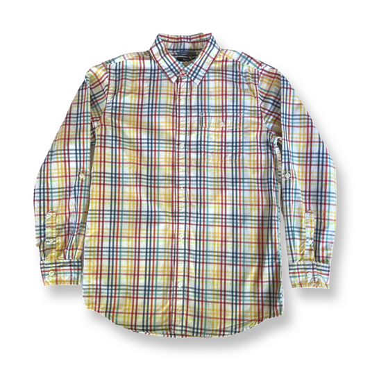 GapKids Multi-Colored Plaid Button-Down Shirt - 14-16 youth