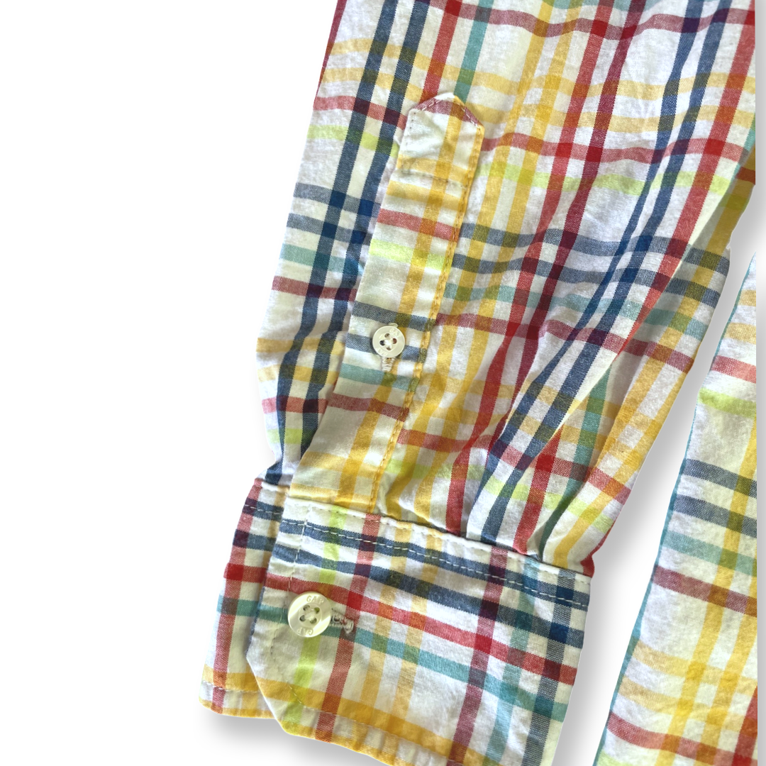GapKids Multi-Colored Plaid Button-Down Shirt - 14-16 youth