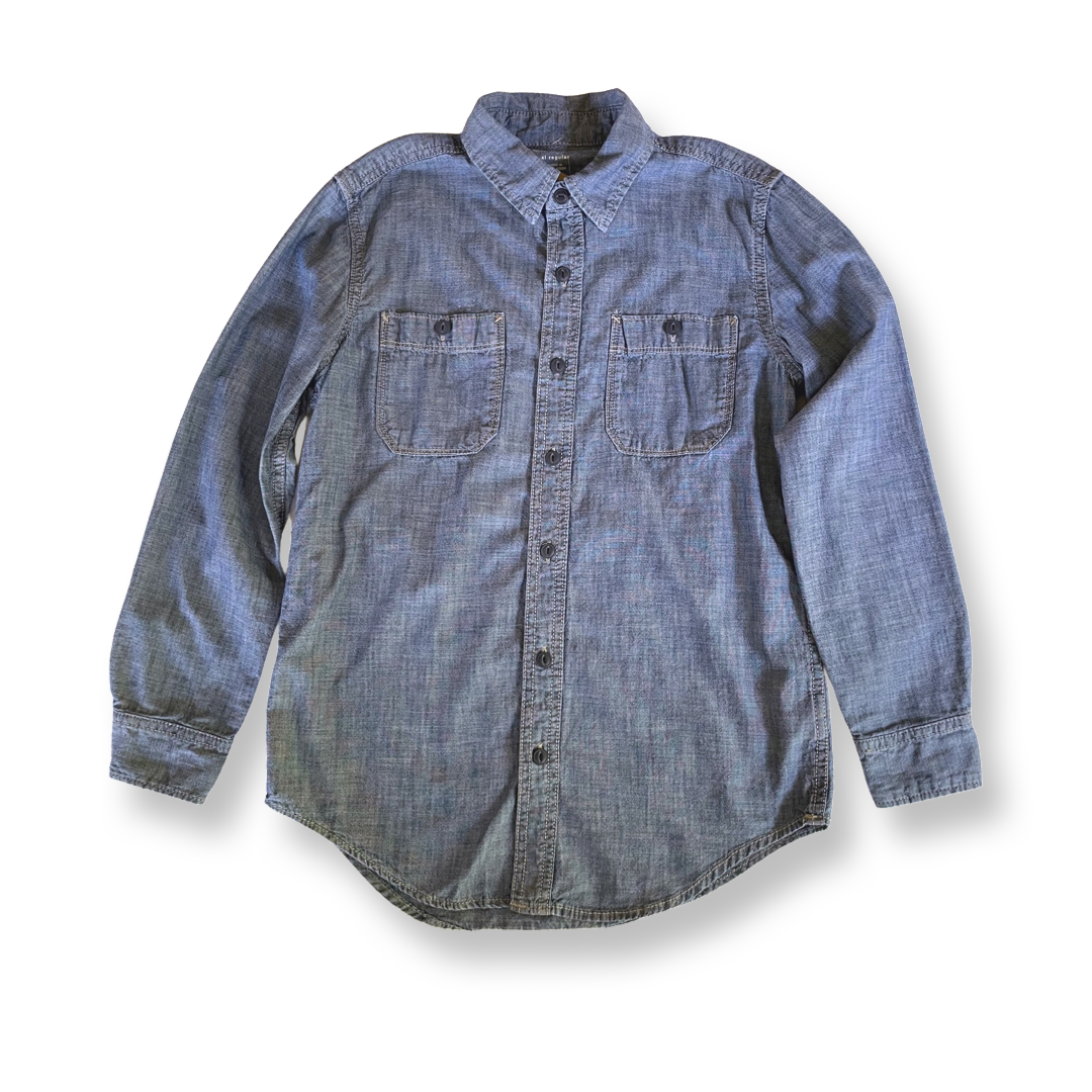 GapKids Chambray Button-Down Shirt - 12 youth