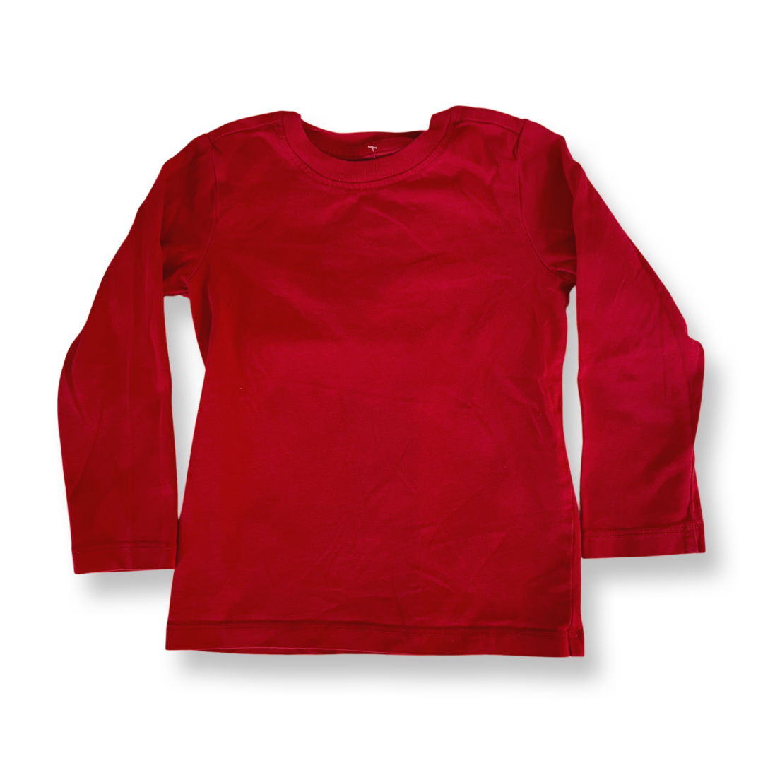 Primary Red Long-Sleeve Shirt - 3T
