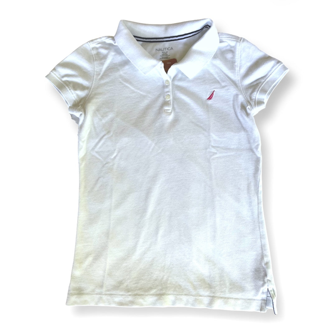 Nautica White Polo T-Shirt - 16 youth