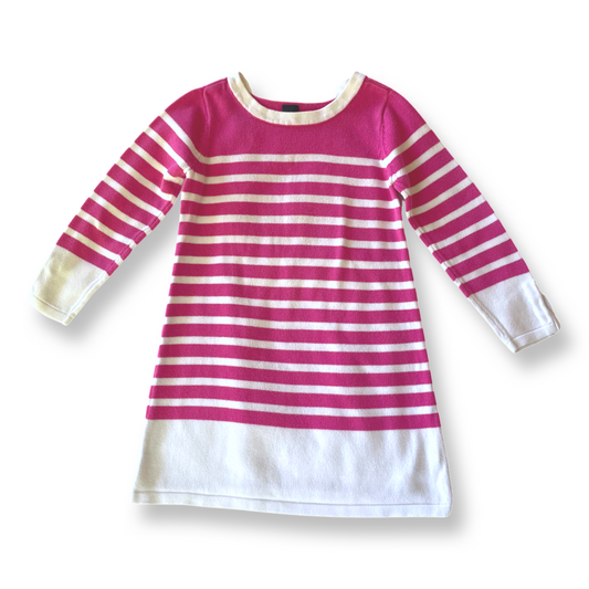 babyGap Pink & White Striped Sweater Dress - 3T