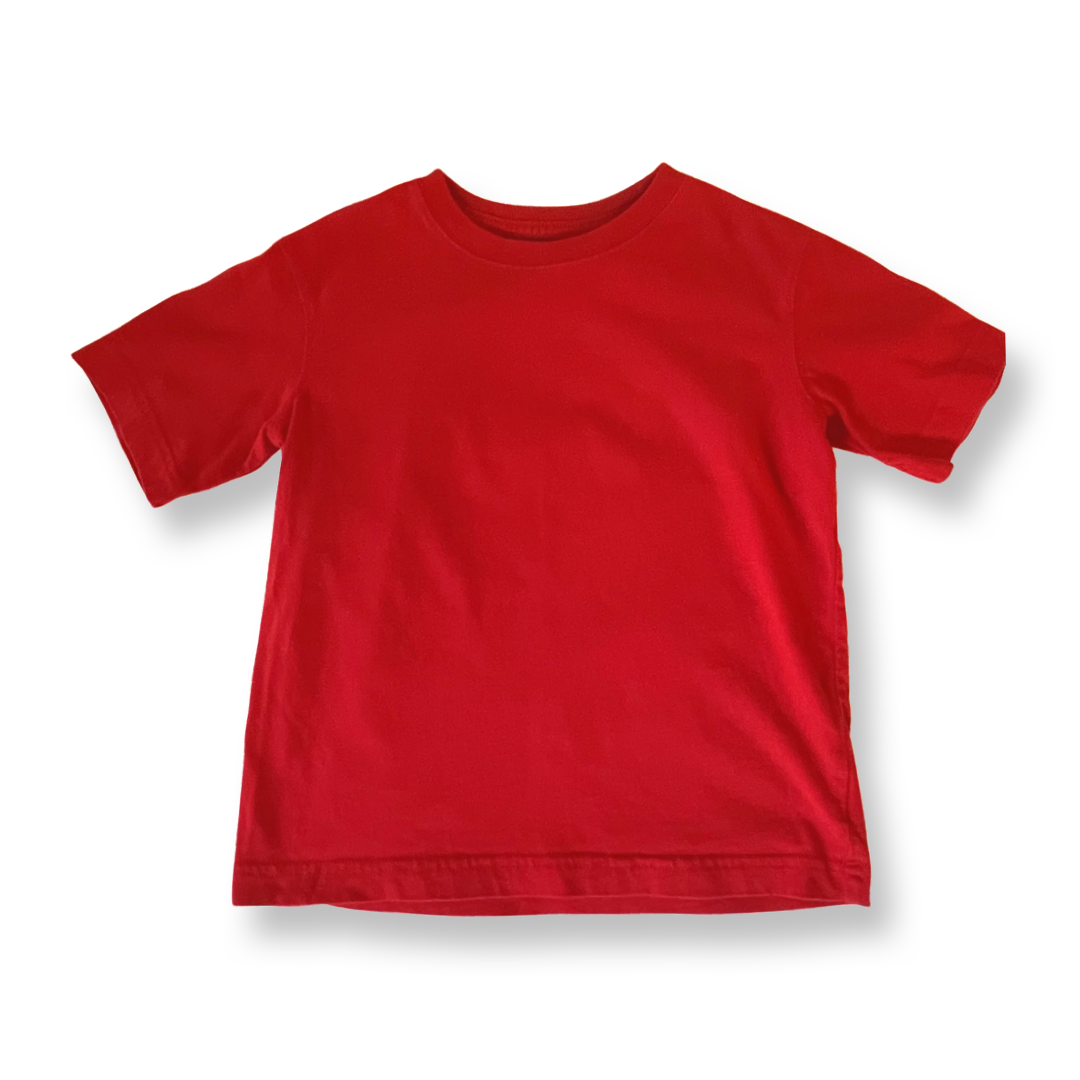 Lands' End Red T-Shirt - 5-6 youth