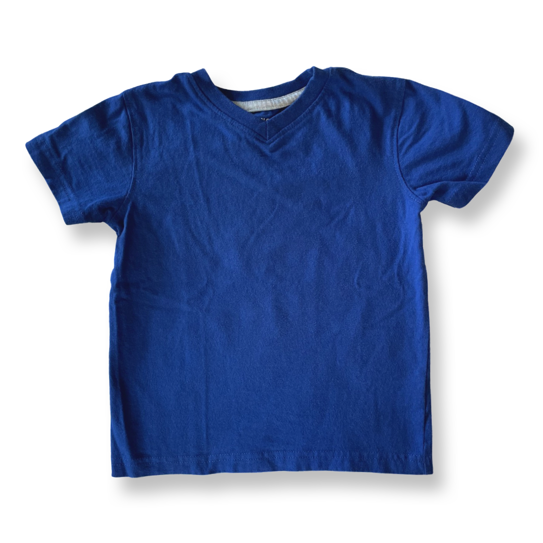French Toast Royal Blue V-Neck T-Shirt - 4T