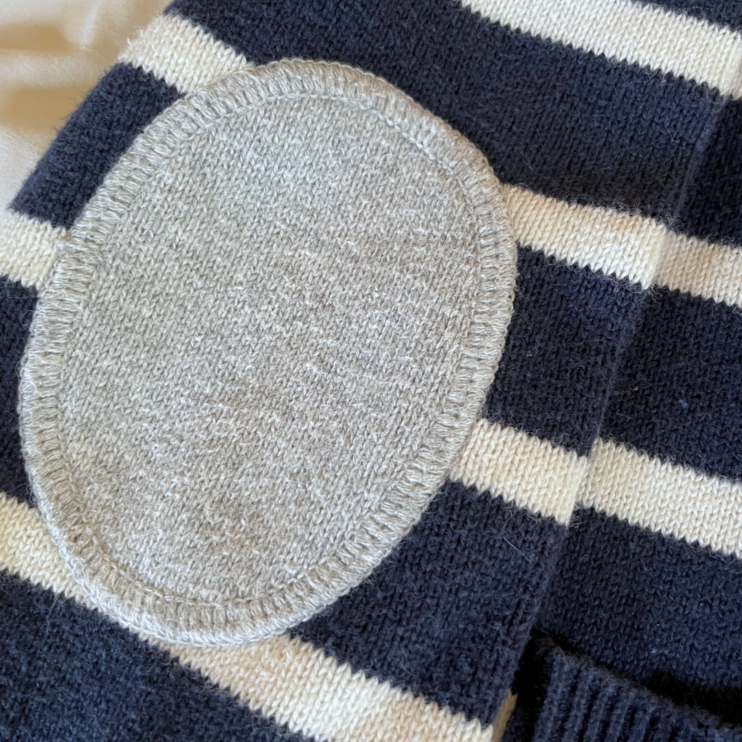 H&M Blue & White Striped Cardigan - 6-8 youth