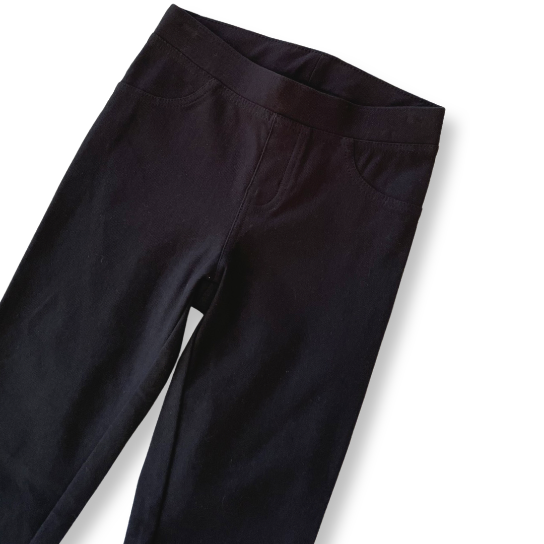 H&M Black Jeggings - 8-9 youth