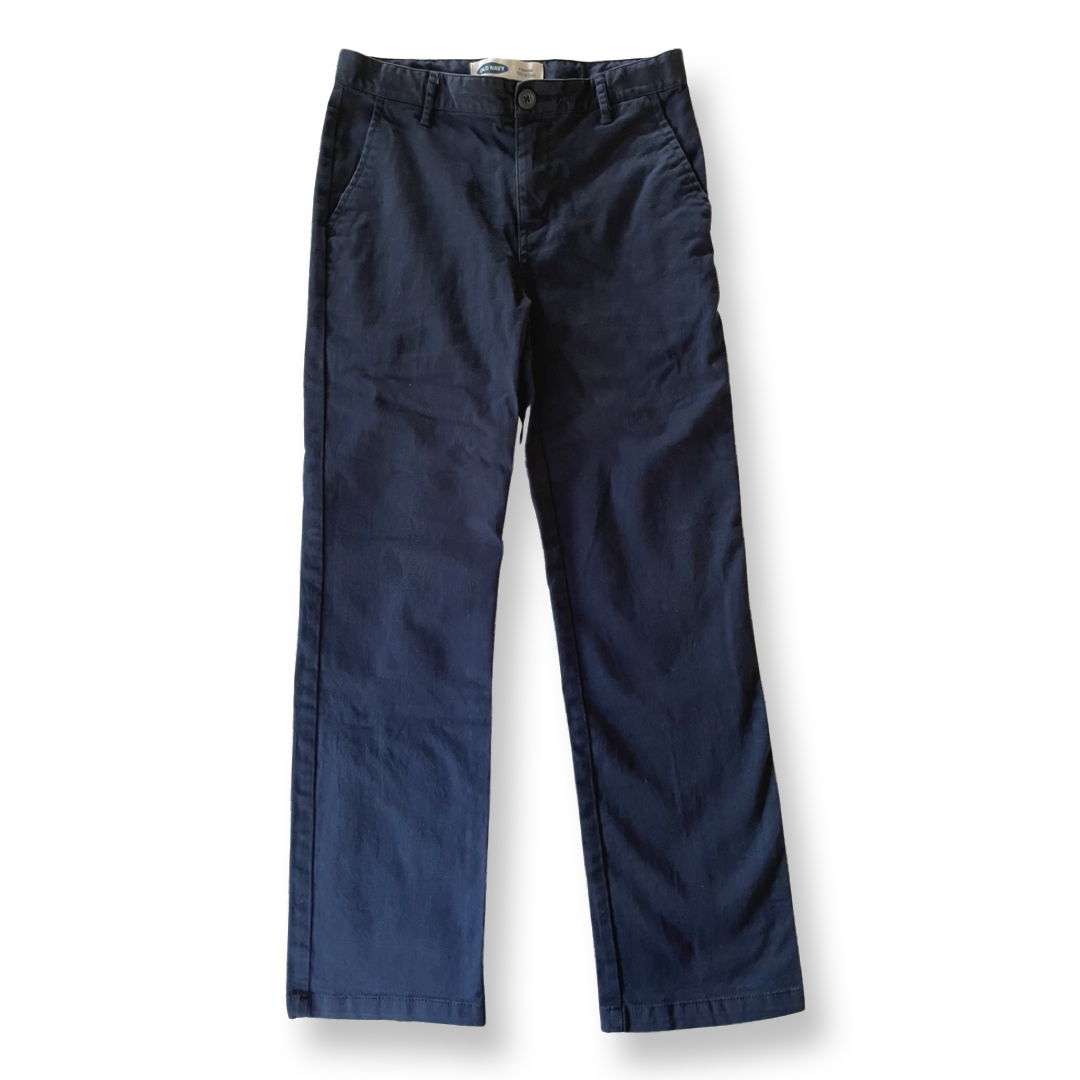 Old Navy Straight Navy Chinos - 12 youth